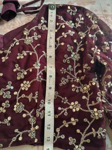 Wedding Wear Marron Lehanga Choli