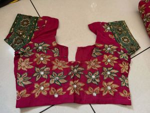 Embroidered pure georgette Saree