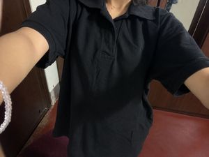 Men's Black Polo T-Shirt and pink tshirt