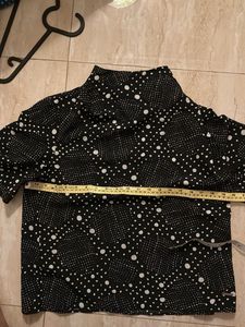 Black & White Polka Dot Top