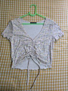 Floral Ruched Crop Top bust 34/36