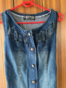 Stylish Denim Button-Up Dress