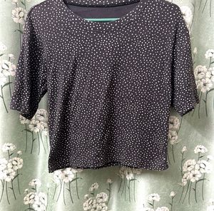 Polka Dot Print Top