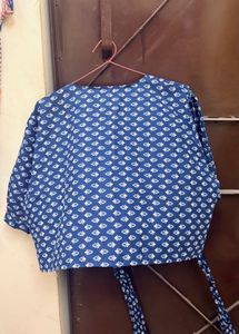 pure cotton wrap top