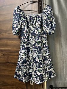 Chic Floral Print Off-Shoulder Dress