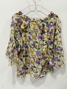 Chiffon Floral Print Top(Unused) Branded