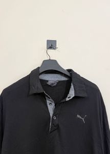 Men's Puma Black Polo Shirt