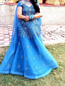 ✨ Stunning Blue Designer Gown