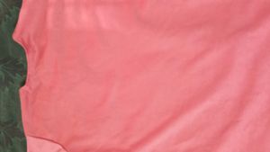 Coral Graphic Hand Print T-Shirt