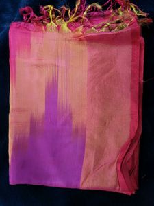 Vibrant Silk Saree with Blouse Piece