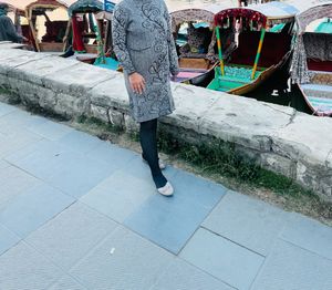 Elegant Grey wollen one piece dress
