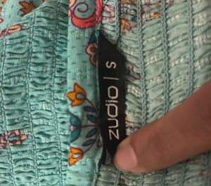 Indo-Western Print Crop Top (S)