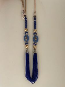 Bohemian Blue Beaded Necklace