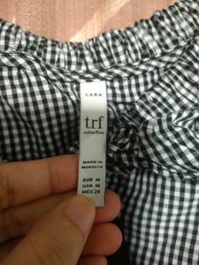 Zara Gingham Top
