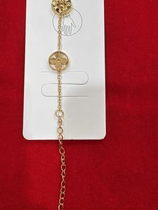 Gold Tone Stainless Steel Charm Bracelet