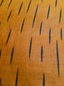 Vibrant yellow suit unstitched