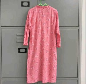 Pink Embroidered Kurta