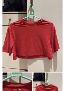 Red/Green Cropped T-Shirt COMBO