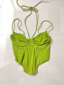 Lime Green Corset Top
