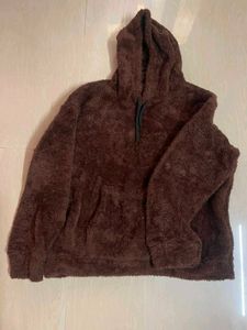 Cozy Brown Fuzzy Hoodie