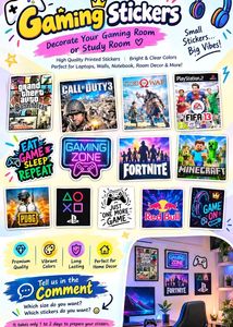 pack of 5 diffrent stickers
