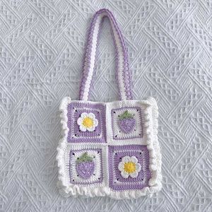 Handmade Crochet Strawberry shortcake Bag