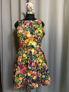Zara Silhouette Floral Dress