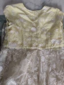 Elegant Yellow Embellished Gown