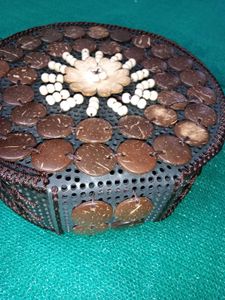 Boho Round Coconut Shell Bag