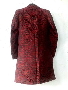 Maroon &amp; Black Sherwani