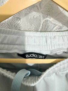 Zudio Light Blue Wide Leg Sweatpants