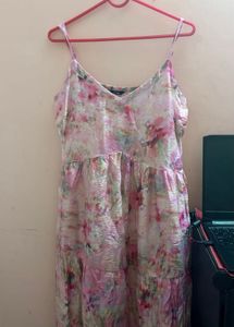 Floral Tiered Midi Dress