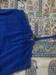Royal Blue Knit Top