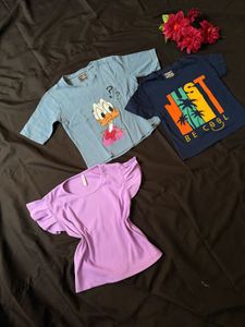Bundle of 3 Women's Graphic T-Shirts