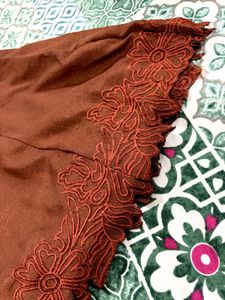 Trending frock style farshi salwar suit🤎