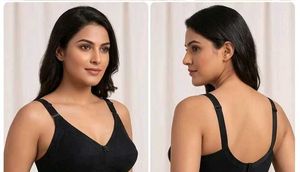 Comfortable Bra Set - Black &amp; Nude