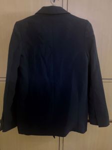Good Fit Double Breasted Navy Blue Blazer
