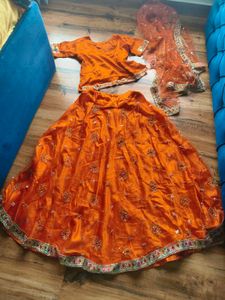 y2k Lehenga Choli Dupatta Set