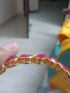 Pink Stone Bangles