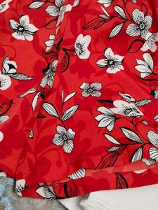 Red Floral Romper