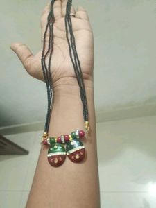 Unique Beaded Necklace with Pendants