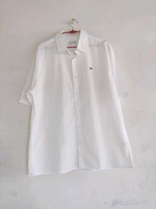 Lacoste White Short Sleeve Shirt