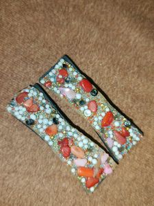 Bohemian Gemstone Stud Earrings