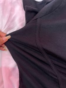 Black corset shaped top