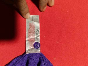 Purple Knitted Halter Neck Crop Top