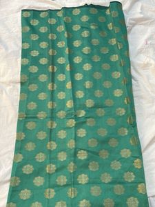 💥Chanderi Silk Fabric with Gold Motifs – 2 Meters