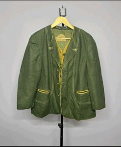 Vintage Green Wool Blend Jacket