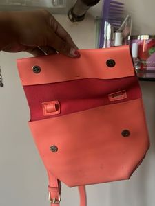 Miniso Coral Geometric Crossbody Bag