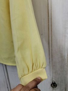 Yellow Embroidered top