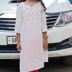 White Cotton Kurta